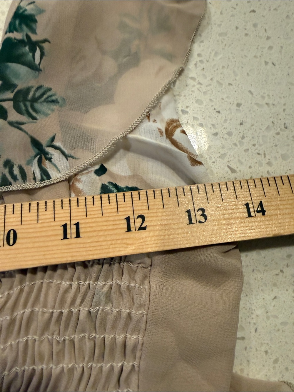 Show Me Your Mumu Floral Ruffle Midi Dress XS Beige Romantic Cottagecore - Picture 8 of 15